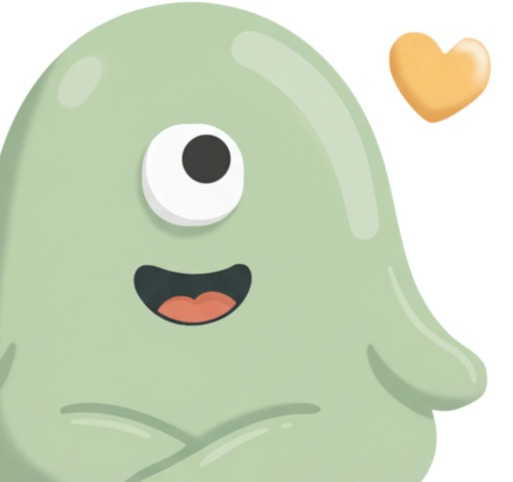 Blobee meditative illustration